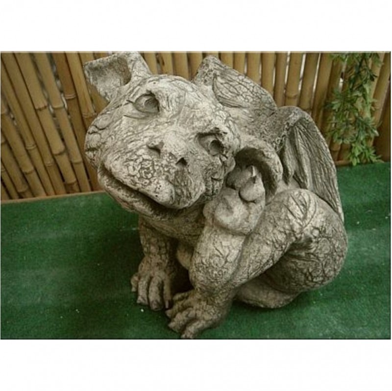 Steinfigur Drache "Aiden" Pheebert's Fiona Scott Steinguss frostsicher 