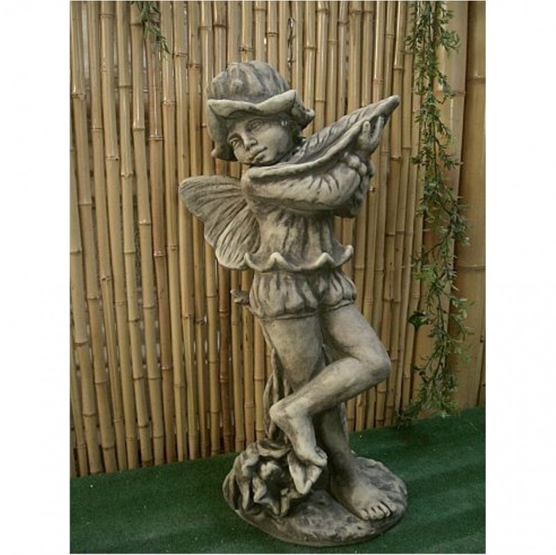 Steinfigur Elfe Fee Glockenblume