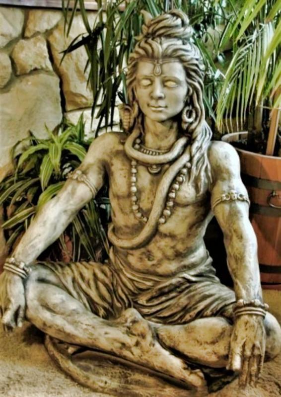 Steinfigur Gott Shiva groß