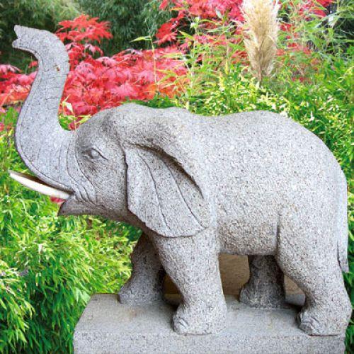 Steinfigur Elefant aus Granit 