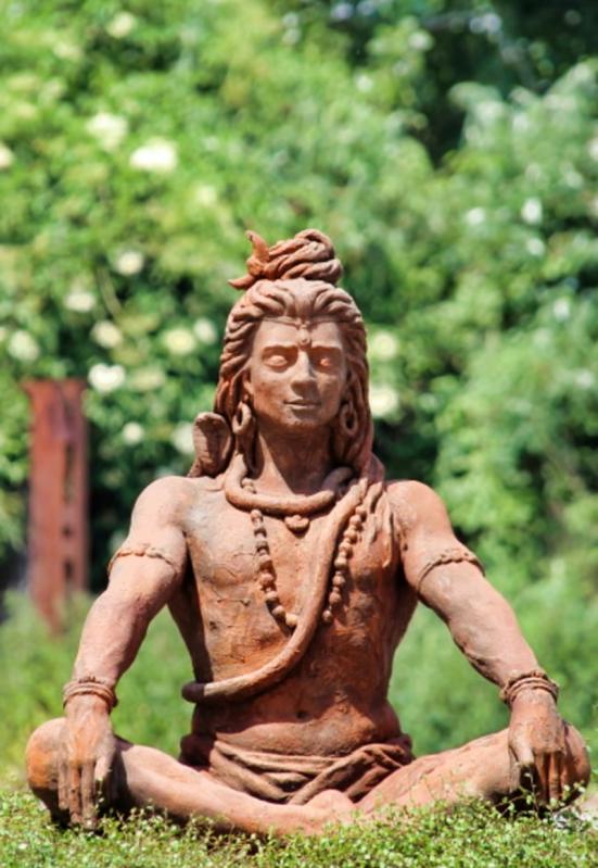 Steinfigur Gott Shiva groß Edition Oxid