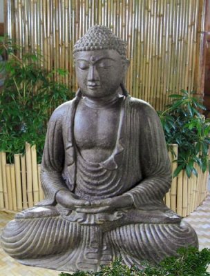 Steinfigur japanischer Buddha 