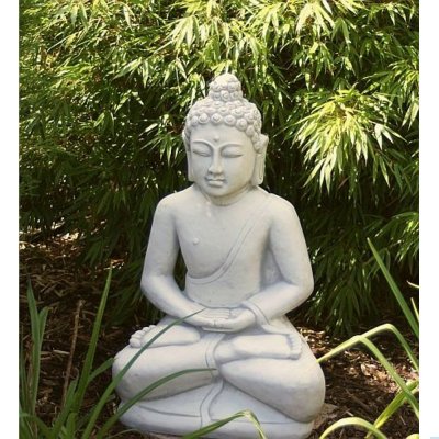 Steinfigur betender Buddha  