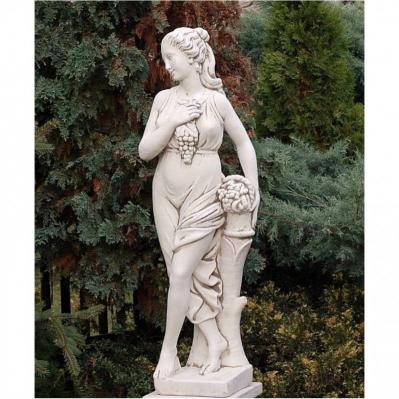 Skulptur Steinfigur anmutige junge Frau