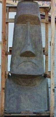 Steinfigur Moai-Kopf 200 cm