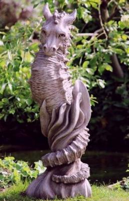 Steinfigur Seepferd Equarius