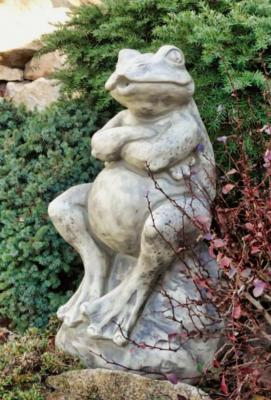 Steinfigur Frosch "Alonso" Wasserspeier