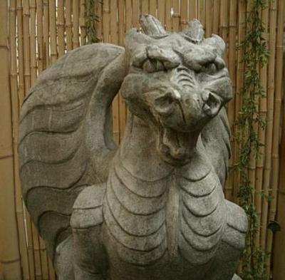 Steinfigur Gargoyle Höhe 70 cm