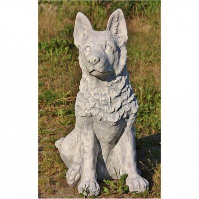 Steinfigur Hund Schäferhund 