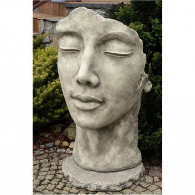 Steinfigur Skulptur Gesicht Frau   