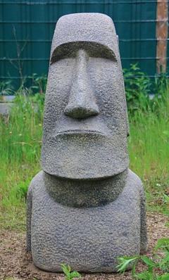Steinfigur Moai-Kopf 100 cm