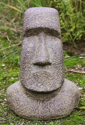Steinfigur Moai-Kopf 40 cm