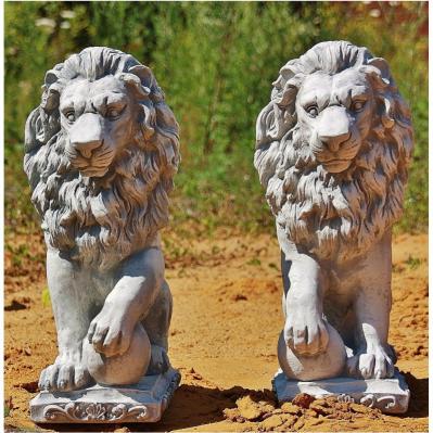 Steinfigur zwei Löwen (Set)